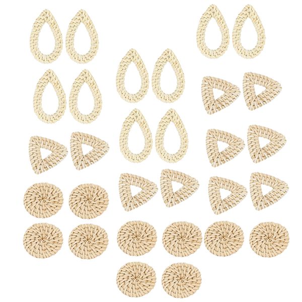 15 pairs rattan earring diy women rattan ear stud long earrings casual jewelry, Black
15 pairs rattan earring diy women rattan ear stud long earrings casual jewelry, Black