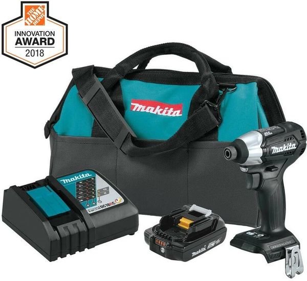 Makita 18-вольтовая литий-ионная субкомпактная беспроводная аккумуляторная сумка для водителя
Makita 18-вольтовая литий-ионная субкомпактная беспроводная аккумуляторная сумка для водителя