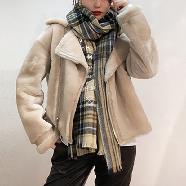 genuiner leathe spring 2020 new locomotive lamb one coat women leather korean version was thin sheep shearing fur, Black
genuiner leathe spring 2020 new locomotive lamb one coat women leather korean version was thin sheep shearing fur, Black