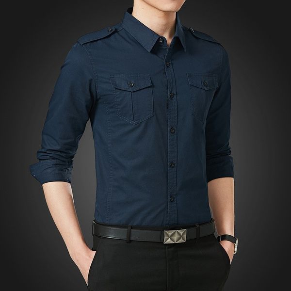spring autumn mens long sleeve single breasted lapel cargo shirt safari style slim fit korean plus size -5xl camisa masculina, White;black
spring autumn mens long sleeve single breasted lapel cargo shirt safari style slim fit korean plus size -5xl camisa masculina, White;black