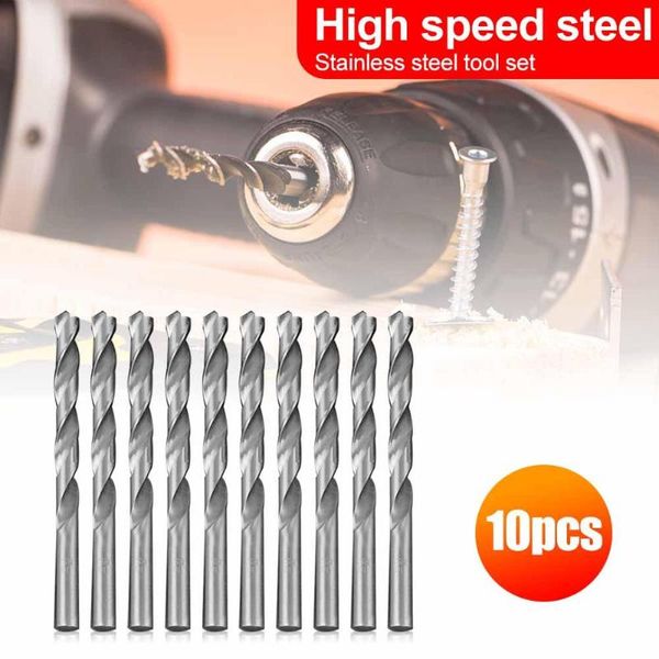 10pcs high speed steel twist drill bit for metal copper plate woodworking drill wear resistance and high hardness feature
10pcs high speed steel twist drill bit for metal copper plate woodworking drill wear resistance and high hardness feature