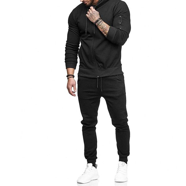 mens fashion sport suits casual trend slim solid tracksuits hooded collar drawstring zipper decoration outdoor male suits, Gray
mens fashion sport suits casual trend slim solid tracksuits hooded collar drawstring zipper decoration outdoor male suits, Gray