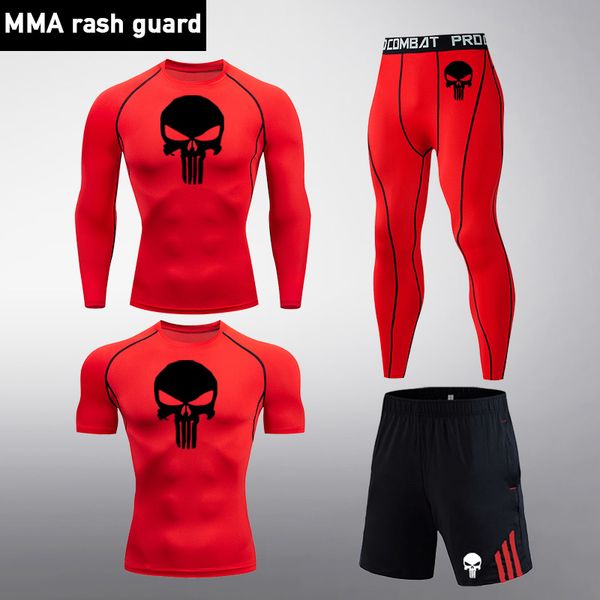 men skull compression set clothes rashgard male gym t-shirt sport tights fitness pants bodybuilding punisher running suit, Black;blue
men skull compression set clothes rashgard male gym t-shirt sport tights fitness pants bodybuilding punisher running suit, Black;blue