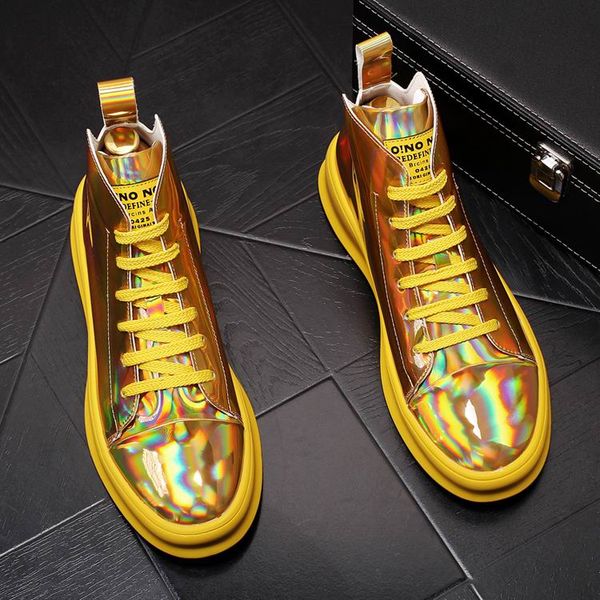 errfc selling luxury mens gold casual comfort shoes trending hip hop street shiny leisure shoes man white high 43, Black
errfc selling luxury mens gold casual comfort shoes trending hip hop street shiny leisure shoes man white high 43, Black