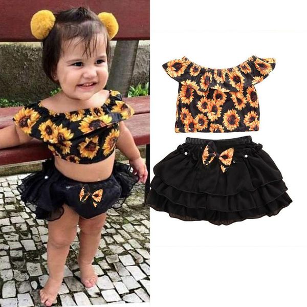 summer children toddler baby girl clothes sunflowers off shoulder tulle ruffle skirt summer set girls clothes, White
summer children toddler baby girl clothes sunflowers off shoulder tulle ruffle skirt summer set girls clothes, White