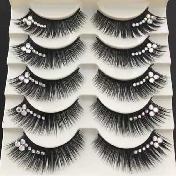5 pairs latin makeup false eye lashes extension party cosplay halloween long thick natural eyelash color glitter shimmery dance eyelashes
5 pairs latin makeup false eye lashes extension party cosplay halloween long thick natural eyelash color glitter shimmery dance eyelashes
