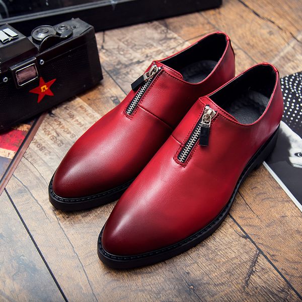 men leather shoes men casual shoes pointed formal business male wedding dress flats sneakers chaussure homme size#38-44, Black
men leather shoes men casual shoes pointed formal business male wedding dress flats sneakers chaussure homme size#38-44, Black