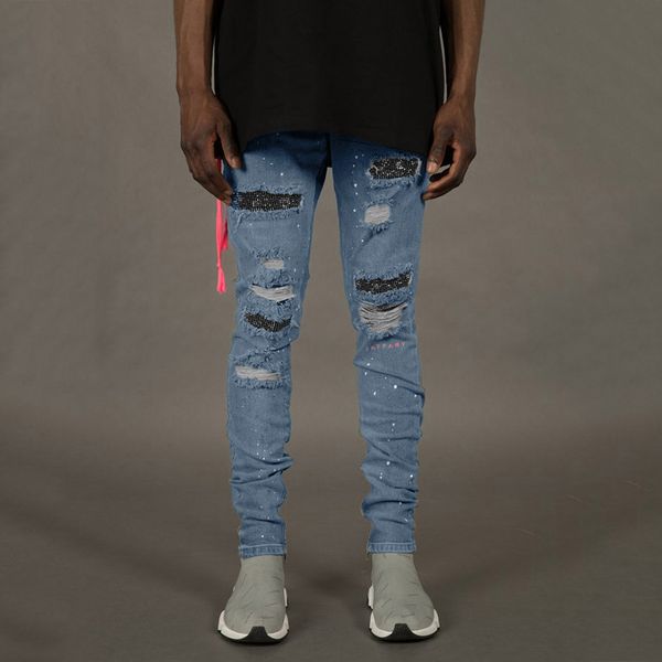 jeans men skinny jeans men fashion casual skinny slim solid straight zipper pocket long pants trousers ripped for, Blue
jeans men skinny jeans men fashion casual skinny slim solid straight zipper pocket long pants trousers ripped for, Blue