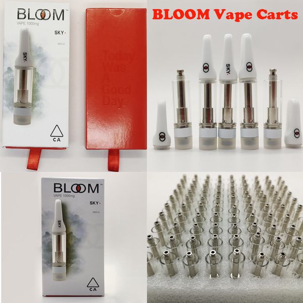 BLOOM Vape Carts 0.8ML 510 Thread Vape Cartridges Screw On Mouthpiece Empty Ceramic Coil Vape Carts Thick Oil Atomizers Childproof Packaging
BLOOM Vape Carts 0.8ML 510 Thread Vape Cartridges Screw On Mouthpiece Empty Ceramic Coil Vape Carts Thick Oil Atomizers Childproof Packaging