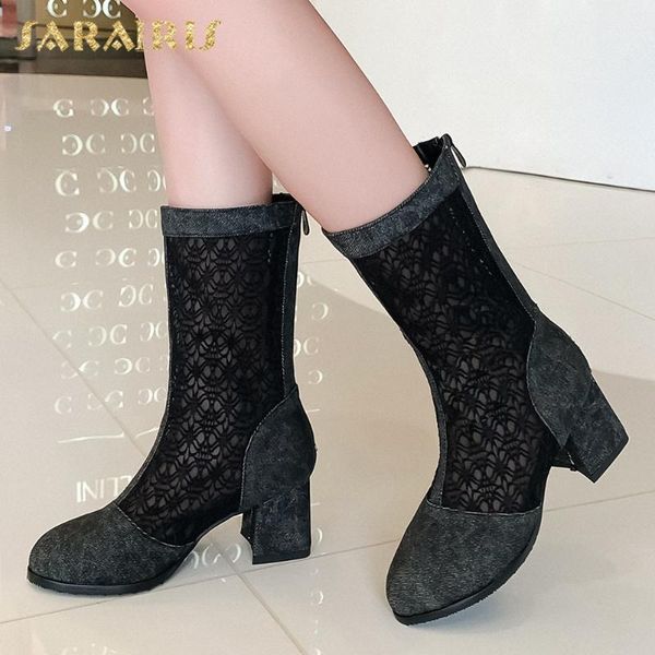 sarairis 2020 new arrivals large size 43 zip up mid calf boots woman shoes chunky heels platform shoes women boots female, Black
sarairis 2020 new arrivals large size 43 zip up mid calf boots woman shoes chunky heels platform shoes women boots female, Black