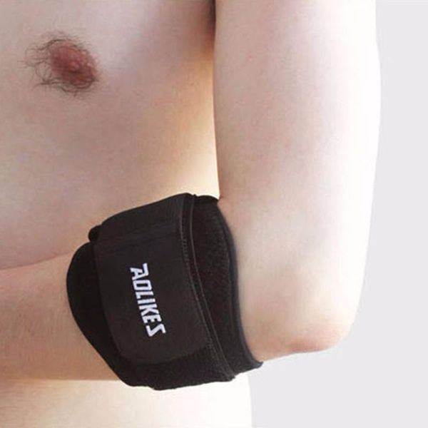 black adjustable tennis fitness elbow support strap pad neoprene sport golf pain, Black;gray
black adjustable tennis fitness elbow support strap pad neoprene sport golf pain, Black;gray