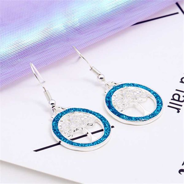 fashion new earrings earrings temperament female love round life tree opal ear jewelry, Silver
fashion new earrings earrings temperament female love round life tree opal ear jewelry, Silver