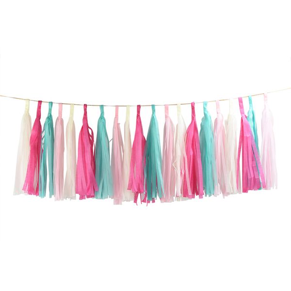 1set mixed diy tissue paper tassel garland for wedding kids unicorn birthday party decorations baby shower favors supplies
1set mixed diy tissue paper tassel garland for wedding kids unicorn birthday party decorations baby shower favors supplies