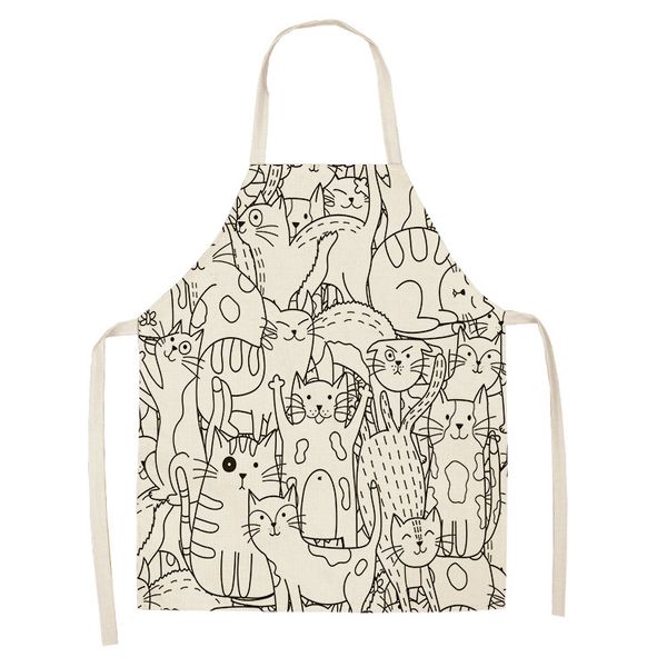 1pcs kitchen apron cute cartoon cat printed sleeveless cotton linen aprons for men women home cleaning tools
1pcs kitchen apron cute cartoon cat printed sleeveless cotton linen aprons for men women home cleaning tools