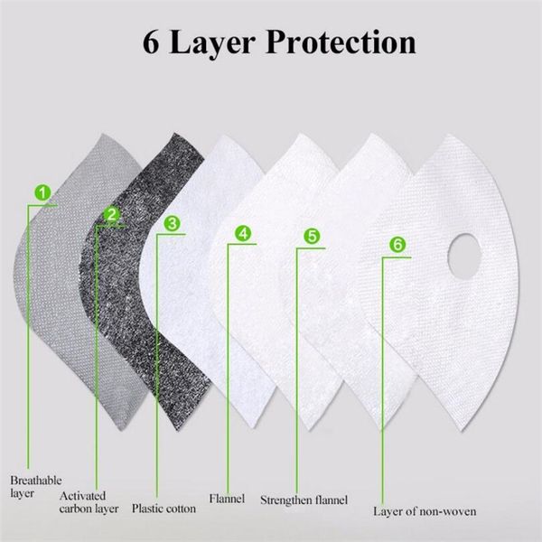 wheel up 10 pcs activated carbon mask filter for cycling bike bicycle masks 6 layer air cleaner pollution pm 2.5 mask filter, Black
wheel up 10 pcs activated carbon mask filter for cycling bike bicycle masks 6 layer air cleaner pollution pm 2.5 mask filter, Black