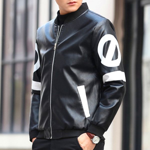 men's leather coat spring new korean autumn winter men's versatile youth handsome plush leather jacket, Black
men's leather coat spring new korean autumn winter men's versatile youth handsome plush leather jacket, Black