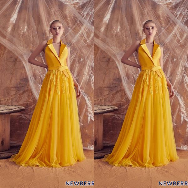 yellow evening dresses v neck sweep train a line zuhair murad prom dress custom made formal party gowns vestidos de novia, Black;red
yellow evening dresses v neck sweep train a line zuhair murad prom dress custom made formal party gowns vestidos de novia, Black;red