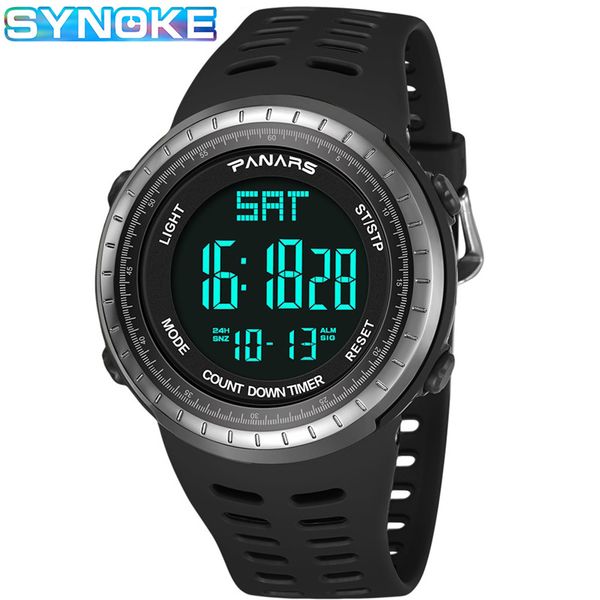 synoke men digital watches outdoor sports waterproof countdown led display fashion alarm clock relogio masculino watches man, Slivery;brown
synoke men digital watches outdoor sports waterproof countdown led display fashion alarm clock relogio masculino watches man, Slivery;brown