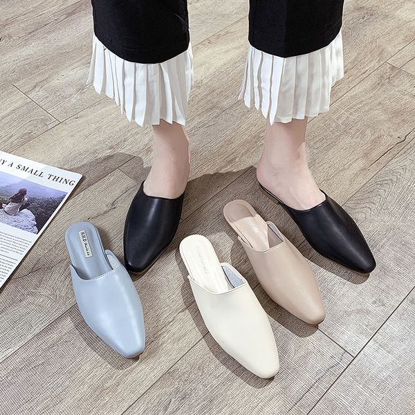cover toe flat shoes female butterfly-knot woman's slippers slides fashion 2020 summer luxury square pu rubber basic shoes, Black
cover toe flat shoes female butterfly-knot woman's slippers slides fashion 2020 summer luxury square pu rubber basic shoes, Black