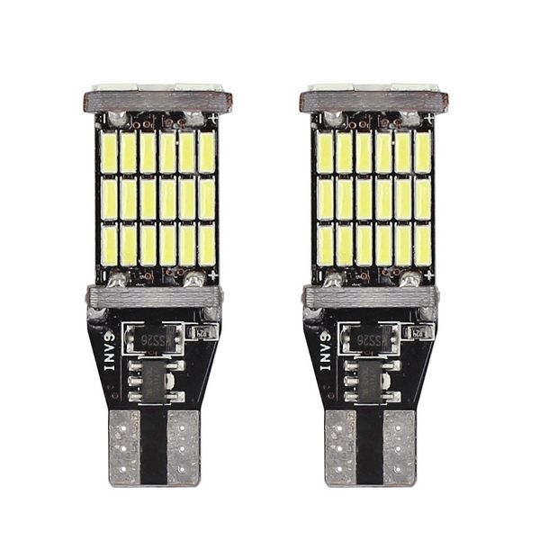 2 шт универсальный декодирование авто светодиодные лампы taillight t15 45smd 6000к белый резервного тормоза заднего хода стоп освещение nj88
2 шт универсальный декодирование авто светодиодные лампы taillight t15 45smd 6000к белый резервного тормоза заднего хода стоп освещение nj88