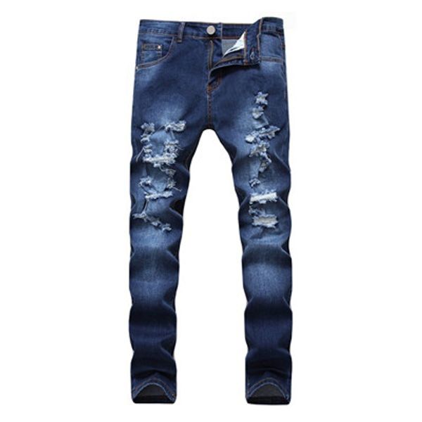 men's mid-waist skinny denim fashion designer men's pants slim locomotive jeans hip-hop men's jeans washed pants, Blue
men's mid-waist skinny denim fashion designer men's pants slim locomotive jeans hip-hop men's jeans washed pants, Blue