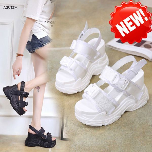 agutzm summer women sandals buckle design black white platform sandals 2020 fashion comfortable women thick sole beach shoes f58
agutzm summer women sandals buckle design black white platform sandals 2020 fashion comfortable women thick sole beach shoes f58
