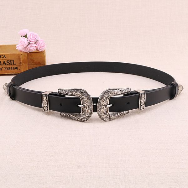 elegant single-circle carved pin pin buckle belt two-layer youth naked middle-aged pattern cowhide belt female, Black;brown
elegant single-circle carved pin pin buckle belt two-layer youth naked middle-aged pattern cowhide belt female, Black;brown