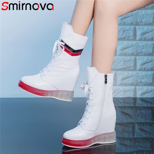 smirnova 2020 full genuine leather shoes women ankle boots mixed colors thick fur winter boots woman wedges shoes, Black
smirnova 2020 full genuine leather shoes women ankle boots mixed colors thick fur winter boots woman wedges shoes, Black