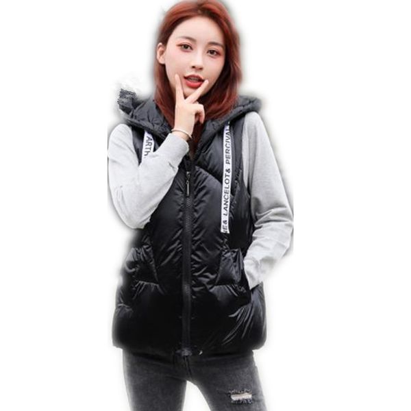 women's vests fashion autumn winter women vest 2021 down cotton waistcoat female hooded loose warm office lady outdoor jacket m064, Black;white
women's vests fashion autumn winter women vest 2021 down cotton waistcoat female hooded loose warm office lady outdoor jacket m064, Black;white