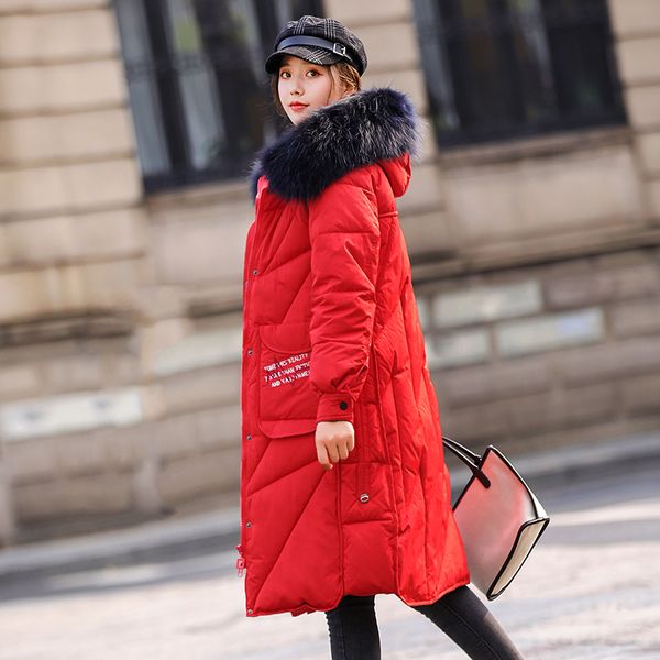 new large fur collar down cotton women's long section korean version of the loose large size 200 pounds cotton coat winter coat, Black
new large fur collar down cotton women's long section korean version of the loose large size 200 pounds cotton coat winter coat, Black