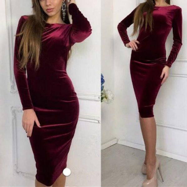 spring autumn women bandage bodycon dresses casual long sleeve o-neck evening party velvet dress sundress clothes clothings, Black;gray
spring autumn women bandage bodycon dresses casual long sleeve o-neck evening party velvet dress sundress clothes clothings, Black;gray