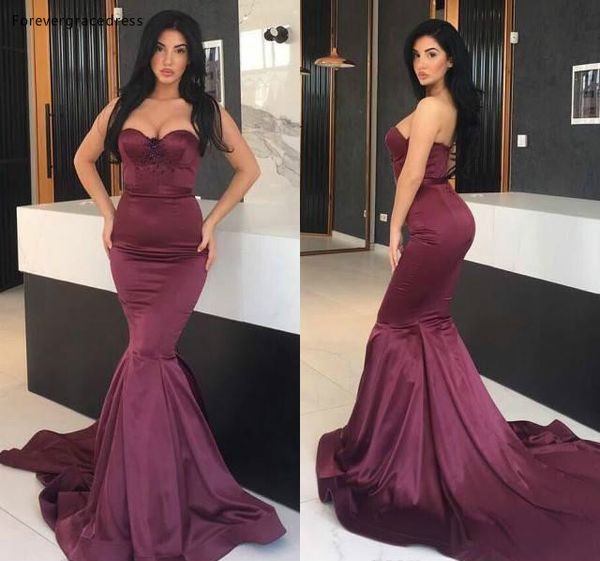 2019 arabic mermaid evening dress grape sweetheart crystals long formal holiday wear prom party gown custom made plus size, White;black
2019 arabic mermaid evening dress grape sweetheart crystals long formal holiday wear prom party gown custom made plus size, White;black