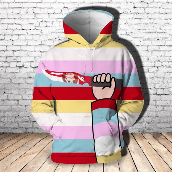 new 2019 casual men striped hoodies customize funny chucky 3d printed couples hoodies fashion pullovers drop shipping, Black
new 2019 casual men striped hoodies customize funny chucky 3d printed couples hoodies fashion pullovers drop shipping, Black