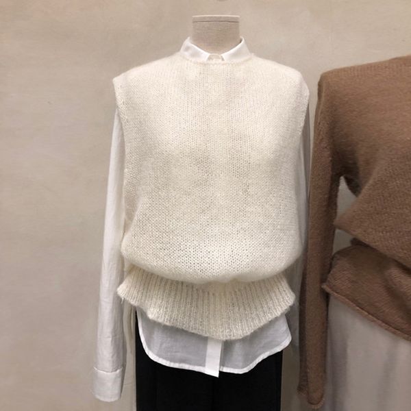 de punto chaleco de cachemira chaleco coreano corto delgado sin mangas 2019 spring and autumn vest women fashion casual sweater, Black;white
de punto chaleco de cachemira chaleco coreano corto delgado sin mangas 2019 spring and autumn vest women fashion casual sweater, Black;white