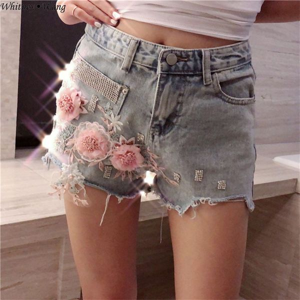 whitney wang 2019 summer fashion streetwear diamonds 3d florals jeans shorts women girls denim pants, Blue
whitney wang 2019 summer fashion streetwear diamonds 3d florals jeans shorts women girls denim pants, Blue