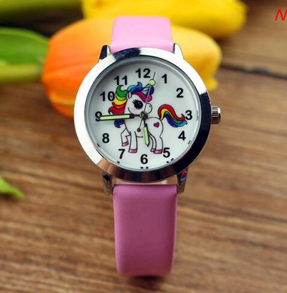 unicorn desgin kids cartoon fashion watches quartz childrens jelly boy girl students wristwatch luminous hands leather watch, Slivery;brown
unicorn desgin kids cartoon fashion watches quartz childrens jelly boy girl students wristwatch luminous hands leather watch, Slivery;brown