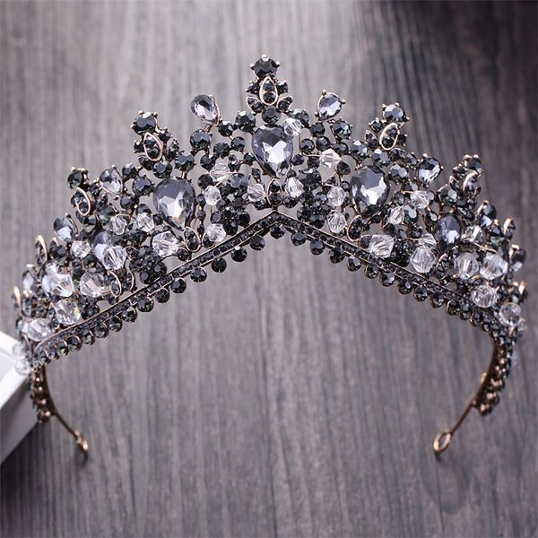baroque vintage black rhinestone bridal tiaras wedding hair accessories crystal princess pageant crown diadem for bride headband, Golden;white
baroque vintage black rhinestone bridal tiaras wedding hair accessories crystal princess pageant crown diadem for bride headband, Golden;white