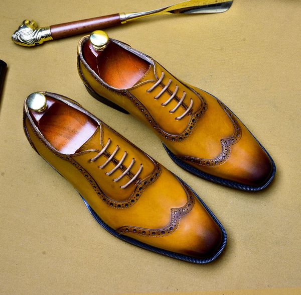 brown 11 2019 fashion oxford dress shoes for men wedding brogue shoes male genuine leather office formal suit shoe, Black
brown 11 2019 fashion oxford dress shoes for men wedding brogue shoes male genuine leather office formal suit shoe, Black