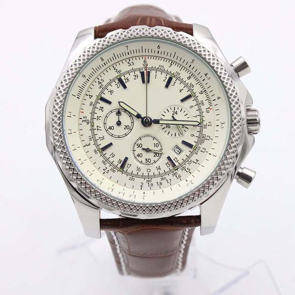 good sale outdoor speed motors silver case white dial mens watch 49mm quartz chronograph special edition leather strap mens watches, Slivery;brown
good sale outdoor speed motors silver case white dial mens watch 49mm quartz chronograph special edition leather strap mens watches, Slivery;brown
