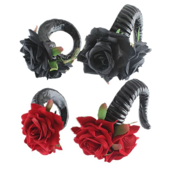 2pcs women girls sheep horn hair clip artificial rose flowers hairpin headwear p props for halloween cosplay party costume, Slivery;white
2pcs women girls sheep horn hair clip artificial rose flowers hairpin headwear p props for halloween cosplay party costume, Slivery;white