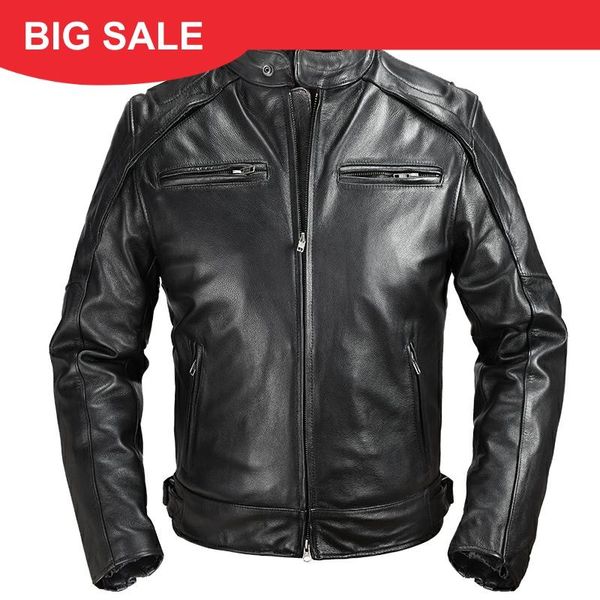 2020 black men american motorcycle leather jacket plus size xxxxl genuine cowhide winter slim fit biker's leather coat
2020 black men american motorcycle leather jacket plus size xxxxl genuine cowhide winter slim fit biker's leather coat