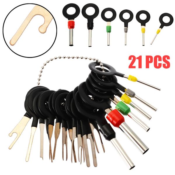 21pcs car radio plug terminal remove tool set key pin car electrical wire crimp connector extractor kit accessories
21pcs car radio plug terminal remove tool set key pin car electrical wire crimp connector extractor kit accessories