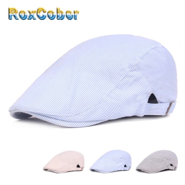 roxcober summer striped berets newboy caps gatsby hats ivy golf driving flat cap for mens womens peaky blinder boina masculina, Blue;gray
roxcober summer striped berets newboy caps gatsby hats ivy golf driving flat cap for mens womens peaky blinder boina masculina, Blue;gray