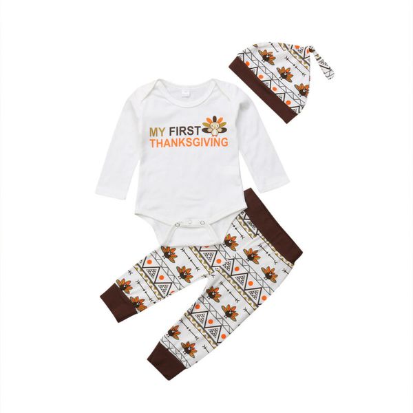thanksgiving baby boy girl turkey clothes long sleeve romper long pants hat 3pcs outfit set 0-18ms infant autumn winter spring, White
thanksgiving baby boy girl turkey clothes long sleeve romper long pants hat 3pcs outfit set 0-18ms infant autumn winter spring, White