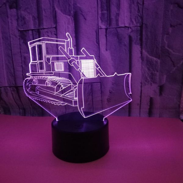 new pattern bulldozer 3d lamp originality colorful touch 3d small desk lamp customized usb 3d three-dimensional vision small night-light
new pattern bulldozer 3d lamp originality colorful touch 3d small desk lamp customized usb 3d three-dimensional vision small night-light