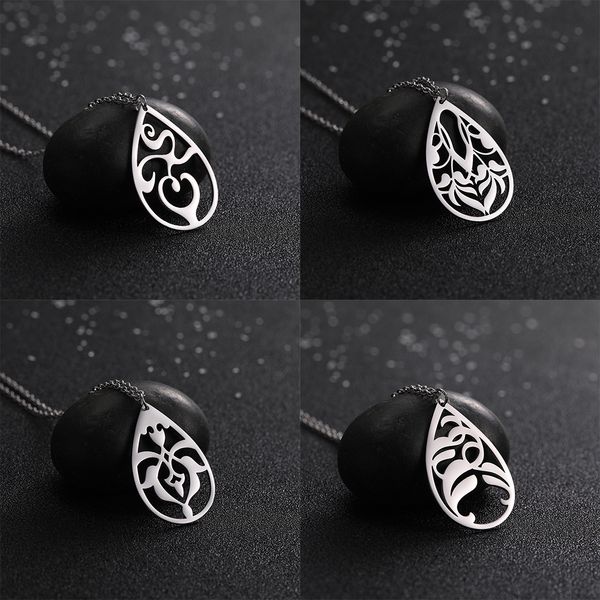 eueavan 10pcs/lot retro flower pattern necklace women stainless steel necklaces pendent choker fashion link chain gift, Silver 
eueavan 10pcs/lot retro flower pattern necklace women stainless steel necklaces pendent choker fashion link chain gift, Silver