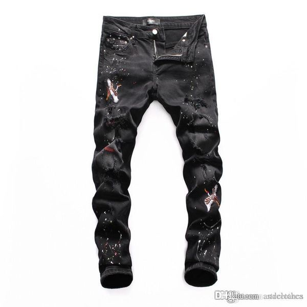 2020 mens designer jeans hip hop rock mens casual design ripped jeans distressed skinny denim purple brand jeans men pants, Blue
2020 mens designer jeans hip hop rock mens casual design ripped jeans distressed skinny denim purple brand jeans men pants, Blue