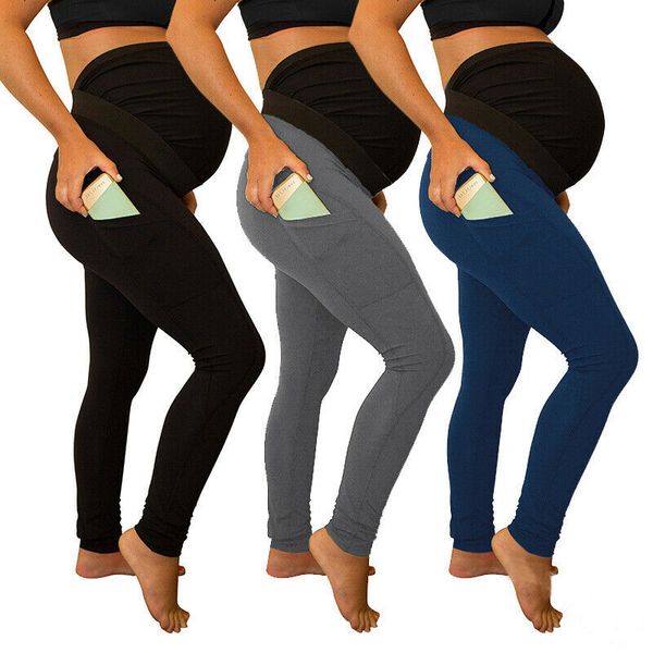 women maternity leggings seamless casual pants stretch pregnant trousers clothes for women, White
women maternity leggings seamless casual pants stretch pregnant trousers clothes for women, White