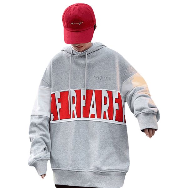 net red hooded sweater men korean version new students ins loose hip-hop trend of hong kong autumn wind jacket, Black
net red hooded sweater men korean version new students ins loose hip-hop trend of hong kong autumn wind jacket, Black