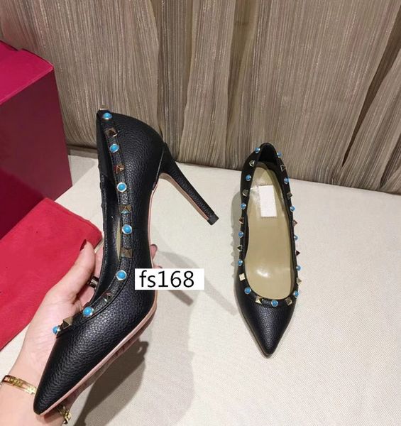 luxury black patent leather women pointed toe pumps rivet stiletto heels high heels wedding dress shoes with box
luxury black patent leather women pointed toe pumps rivet stiletto heels high heels wedding dress shoes with box